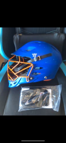 Lacrosse helmet blue /orange