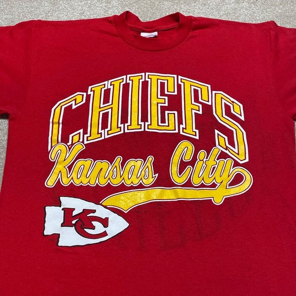 Kansas City Chiefs T Shirt Men Small Adult Red NFL Football