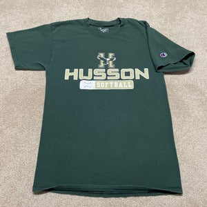 Husson University T Shirt Men Small Adult Green College Softball NCAA Champion
