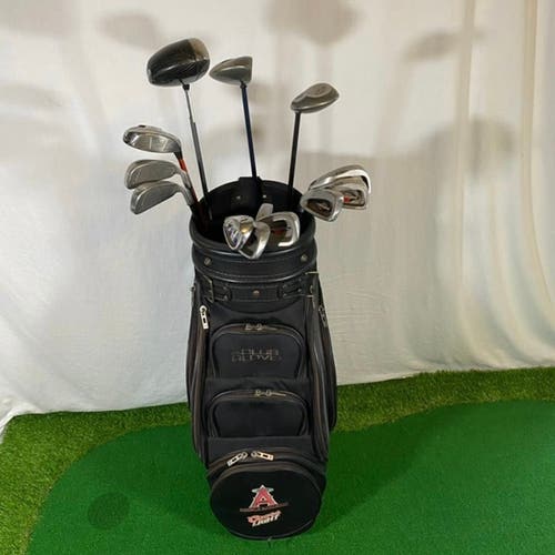 LEFT HANDED Mens Callaway Complete Golf Club Set With Coors Light Golf Staff Bag