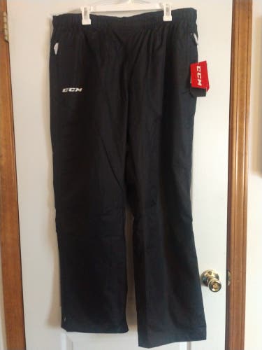 Black New XXL Men's CCM Team Warm-up Pants