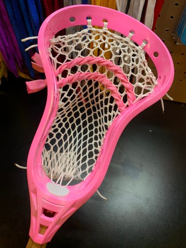 New BCA Lacrosse Head CUSTOM Strung With Semi-soft Mesh & Mid Pocket