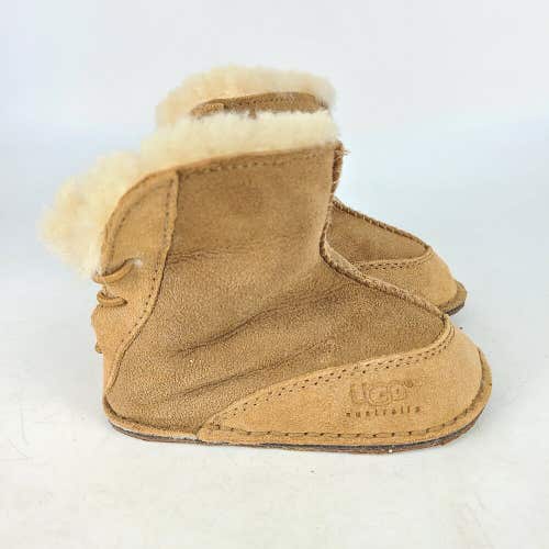 UGG Australia 5206 Baby Lace Back Sheepskin Booties Infant Size S