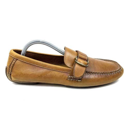Polo Ralph Lauren Brown Italian Monk Strap Loafers Style ALM49220 Mens Size 9 D
