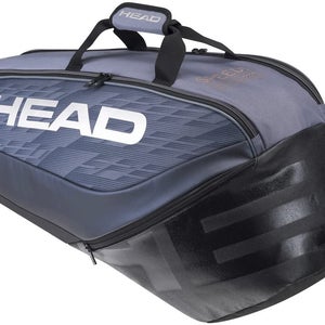 HEAD Djokovic 6R Combi Tennis Bag Grey/Black