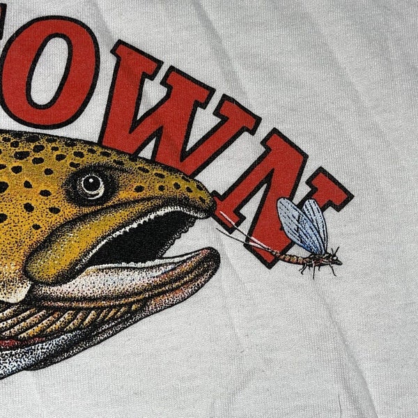 Vintage 2000s Trout Fishing In America Shirt Size Large A Proper