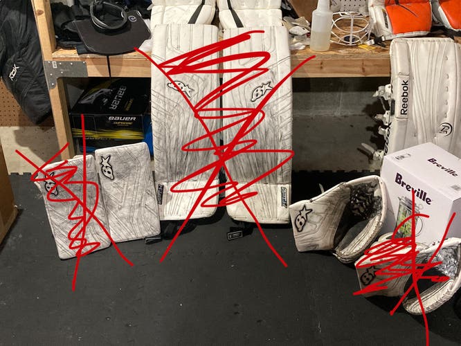 Used Senior Pro Stock G-netik 4 Glove Set