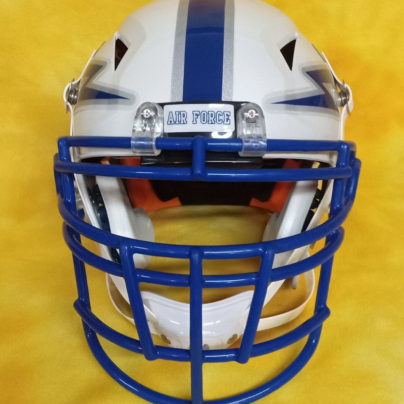 Rawlings Impulse Adult Large Blue Football Helmet Facemask White