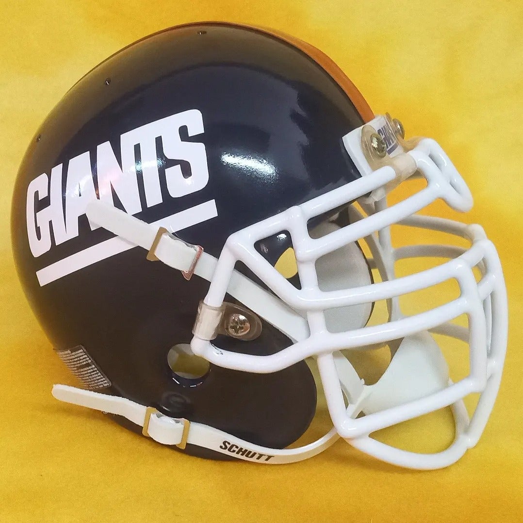 Throwback New York Giant super custom mini size Schutt/BIKE football helmet  LT