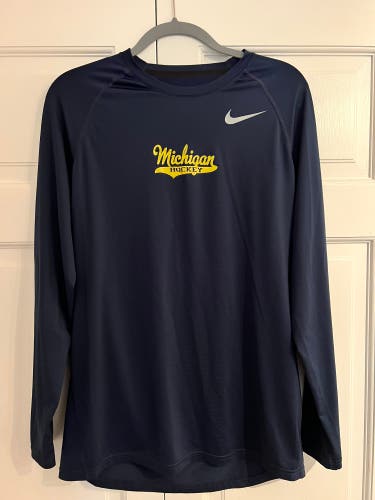 Michigan Hockey Team Issued Nike Compression Shirt