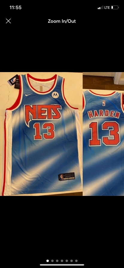 Brooklyn Nets Retro James Harden Jersey size XL Adult