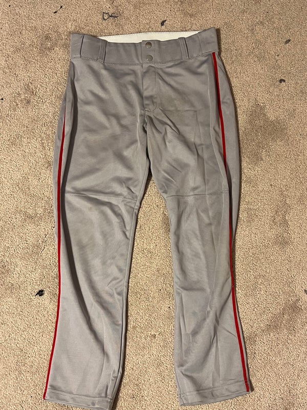 Gray Youth Medium Alleson Baseball Game Pants SidelineSwap