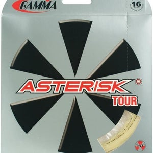 Gamma Asterisk Tour 16G Tennis String, Natural