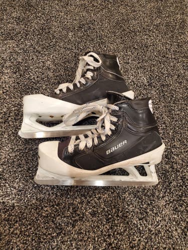Senior Used Bauer Hockey Goalie Skates Size 9.5