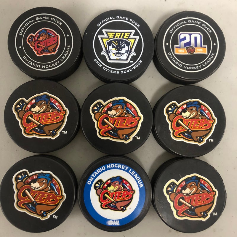 Erie Otters official game pucks
