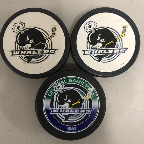 Plymouth Whalers OHL official game pucks