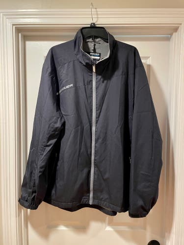 BAUER Team Mens Flex Jacket Shell Size XL Black