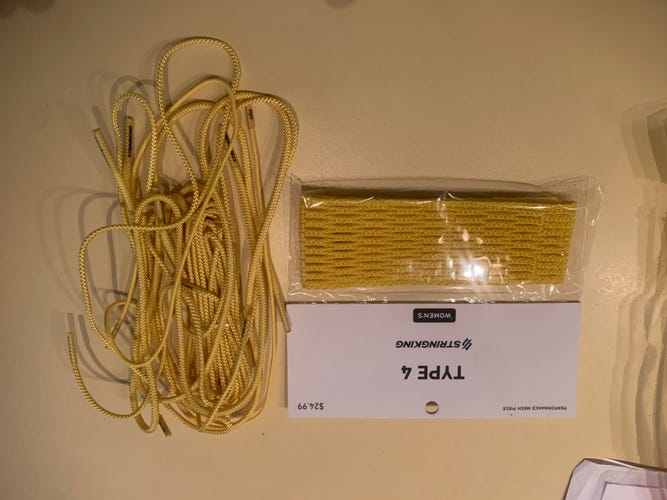 New StringKing Type 4 Women's Lacrosse Mesh Kit - New in Package