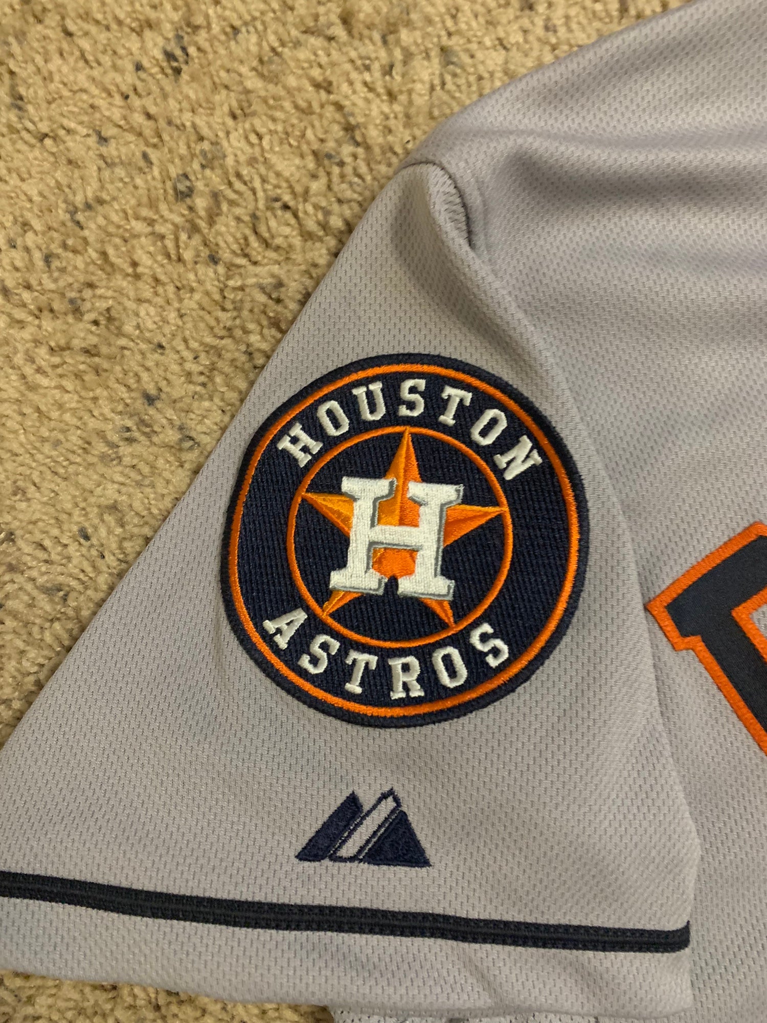 Men's Astros World Series & Throwback Patch Gold Jersey V2 - All Stitc -  Nebgift