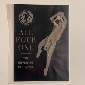 Dirk Nowitzki Dallas Mavericks NBA All For One Statue Unveiling Patch SGA