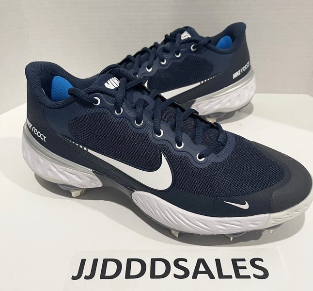 Navy and white baseball hot sale cleats