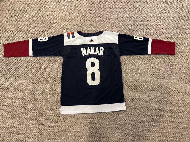Cale Makar Colorado Avalanche alternate jersey size 50