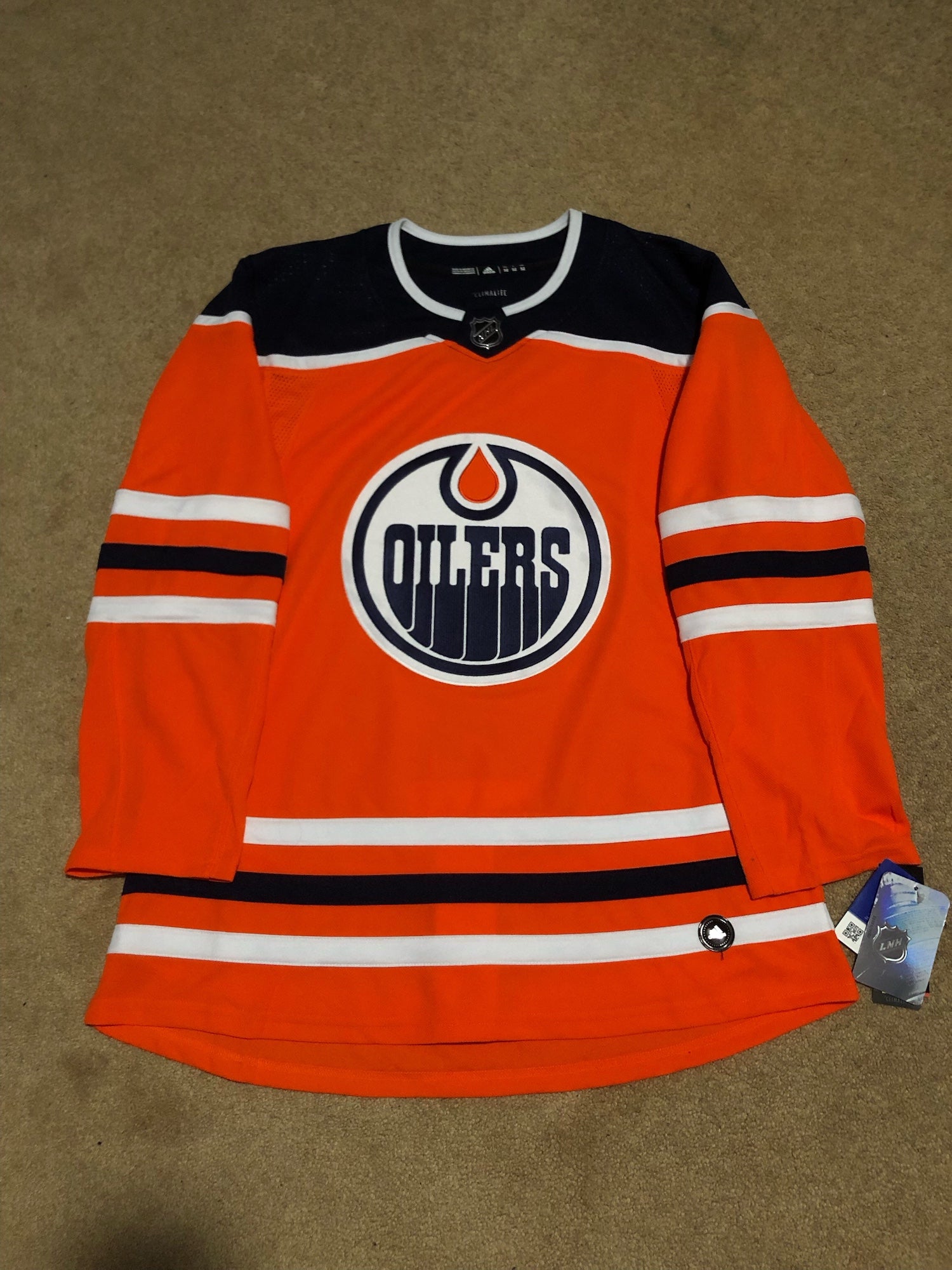Adidas Edmonton Oilers Adizero Authentic NHL Hockey Jersey Size 52