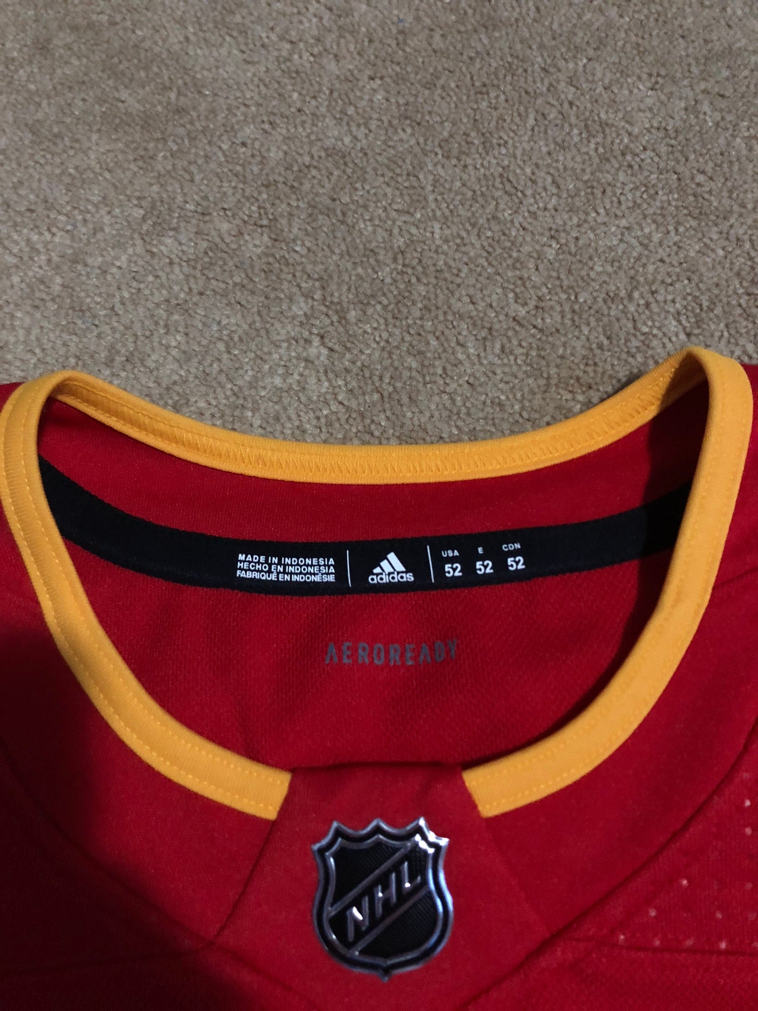 Calgary Flames NHL Adidas Authentic Jersey Red Home – Max