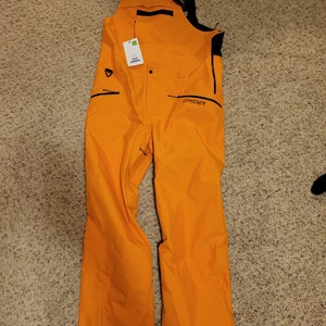 Orange Men's Adult New XL Spyder Ski Pants bibs