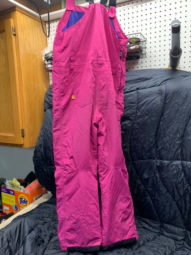 Youth Medium Burton Skyler Bibs Used Pink