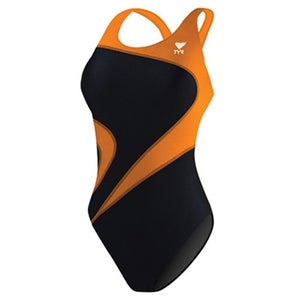 TYR Alliance Swimsuit Black and Orange Kids Size 28
