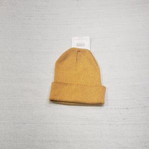 Beanie Tight Knit Toboggan One Size Mustard Solid Color NWT