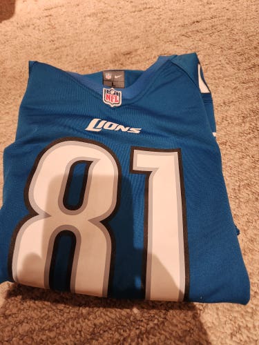 Lions Jersey #81 Johnson Youth Large