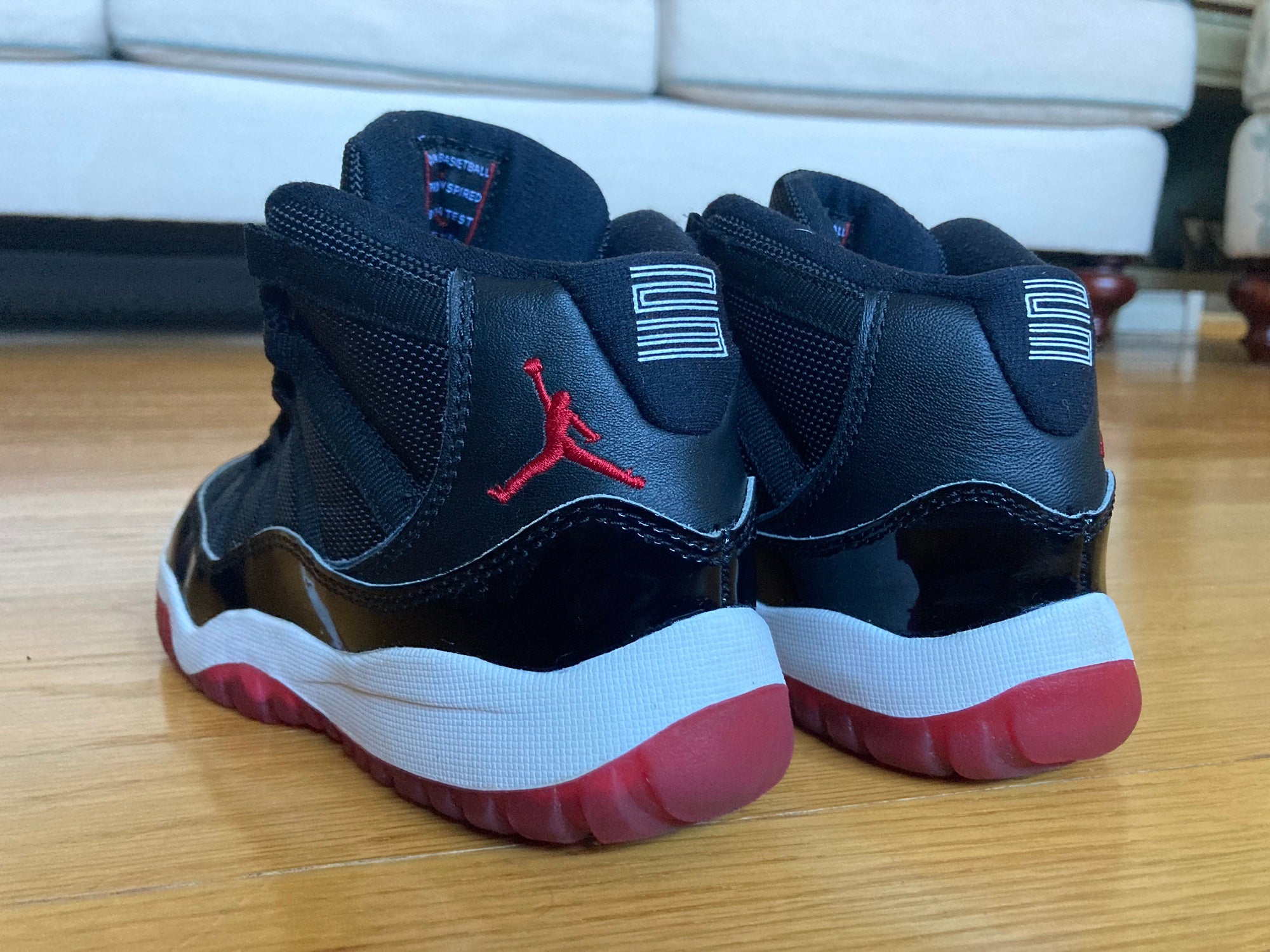 bred 11 size 7y