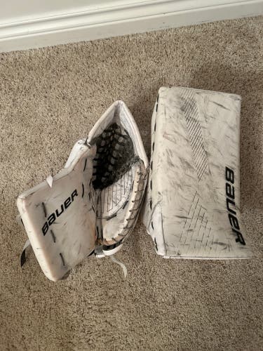 Used Bauer Supreme Ultrasonic Goalie Gloves