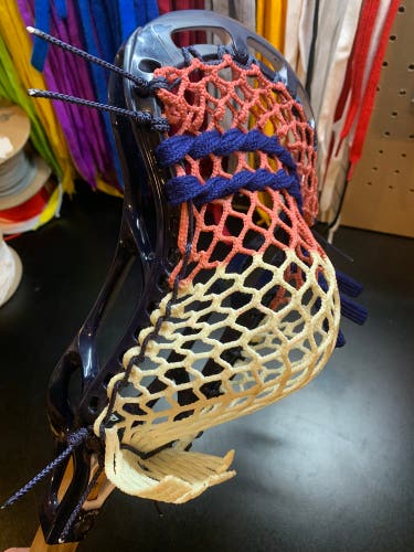 Lightly Used Reebok 10k Mens Lacrosse head Custom strung w/ semi-soft ECD Wax Mesh