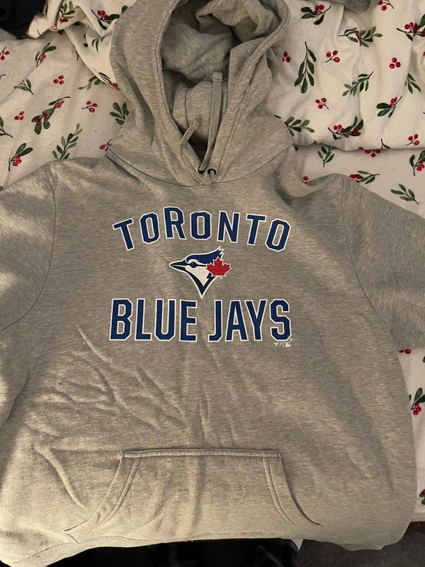 Nike Dri-Fit Mens Toronto Blue Jays Hooded Pullover Sweatshirt hoodie MLB  LARGE