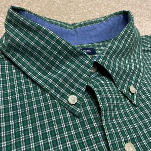 Chaps Button Down Shirt Men Medium Adult Plaid Collared Casual