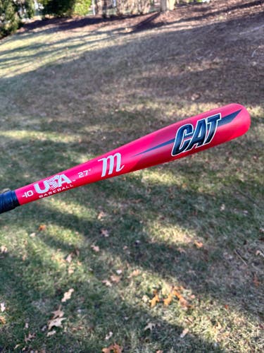 Used 2019 Marucci Alloy CAT Bat (-10) 17 oz 27"