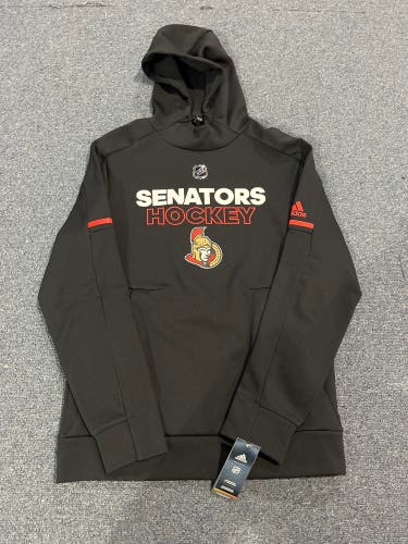 New Black Adidas ClimaWarm Ottawa Senators Hockey Hoodie Small