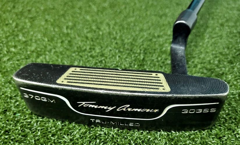 Tommy Armour Tru-Milled 303SS 370GM Putter RH / Graphite ~35"/ NEW GRIP / jd7757