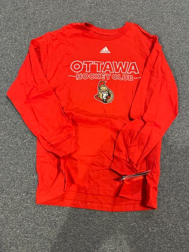New Adidas Ottawa Senators Hockey Club Long Sleeve Tee Large & XL