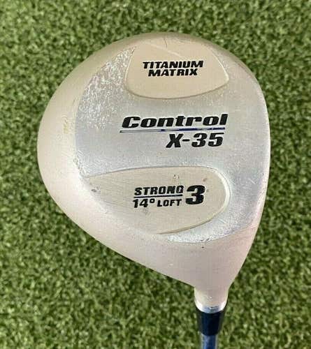 Control X-35 Strong 3 Wood 14* / RH / Regular Steel ~40.5" / New Grip / jl4874