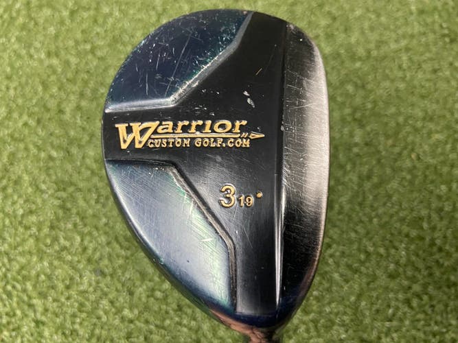 Warrior Golf Black 3 Hybrid 19* / RH / Stiff Graphite ~40.5" / Good Grip /mm0841