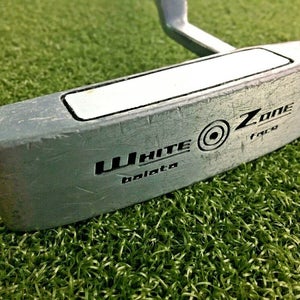 Unique White Zone Balata Face Putter  / RH / ~37" Steel / Long Grip / mm4689
