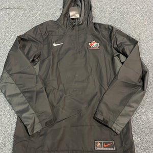 New Black Nike Team Canada 1/4 Zip Jacket Small
