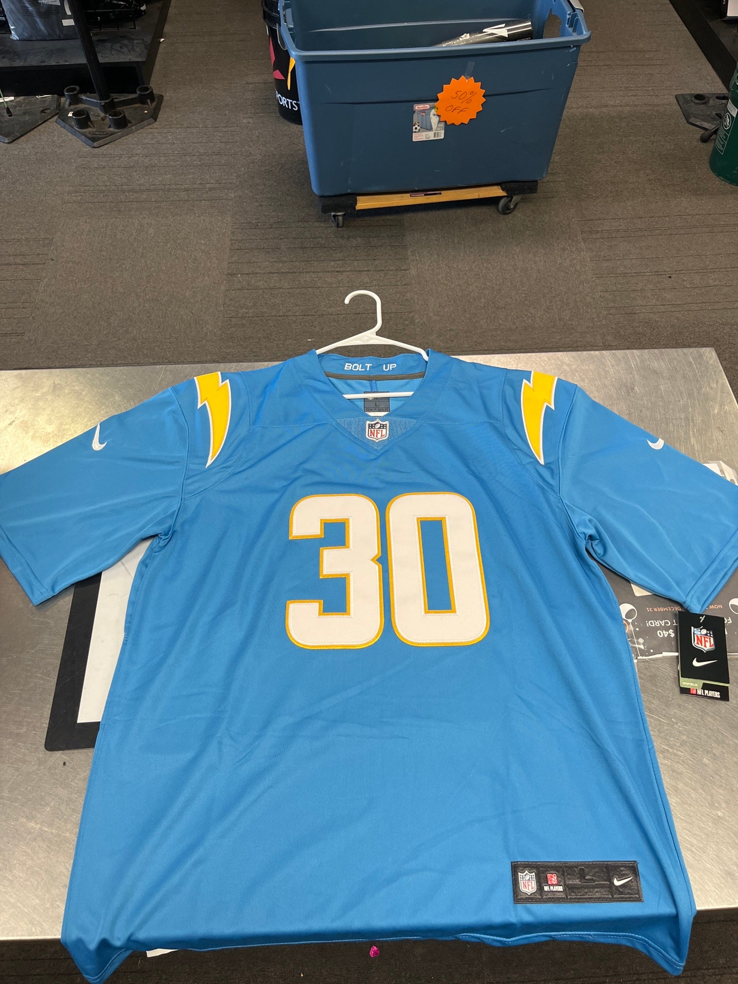 Blue New Large Nike Jersey