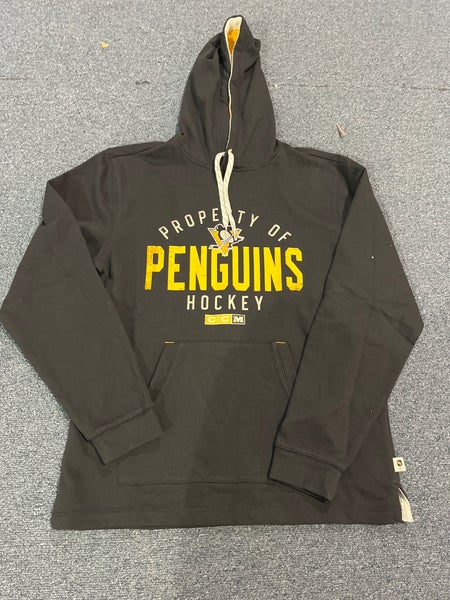New Black CCM Pittsburgh Penguins Vintage Hoodie XL