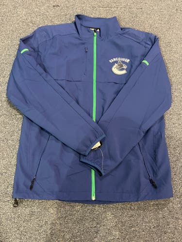 New Adidas Vancouver Canucks Pro Collection Rink Jacket Medium