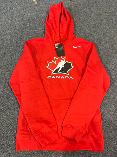 Namaak nek breedte New Red Nike Team Canada Big Logo Hoodie Small & Medium | SidelineSwap